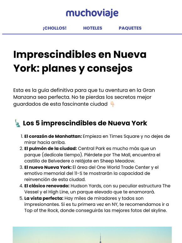Imprescindibles en Nueva York: planes y consejos 🗽🇺🇸