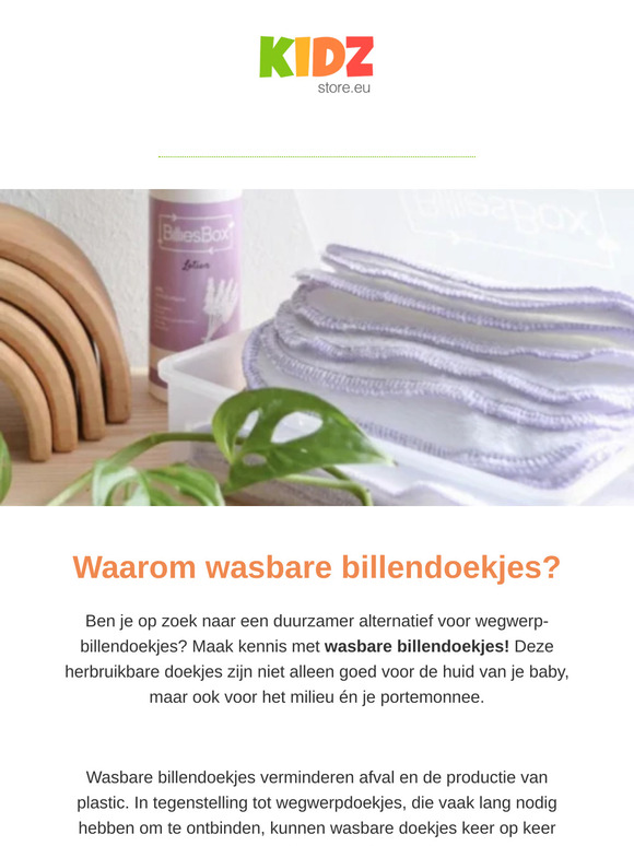 Wasbare billendoekjes 👶🏻🌱