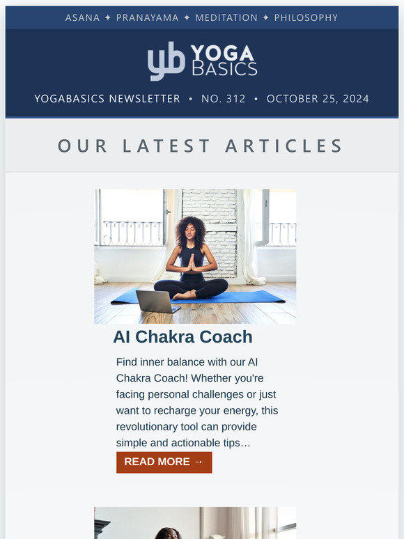 Yoga Basics News #312 • October 25, 2024