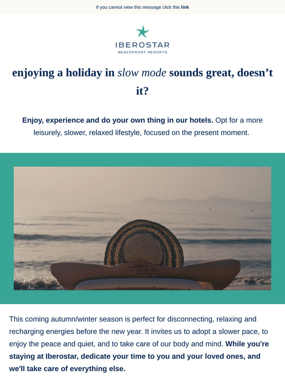 Relaxing holidays for disconnecting and recharging