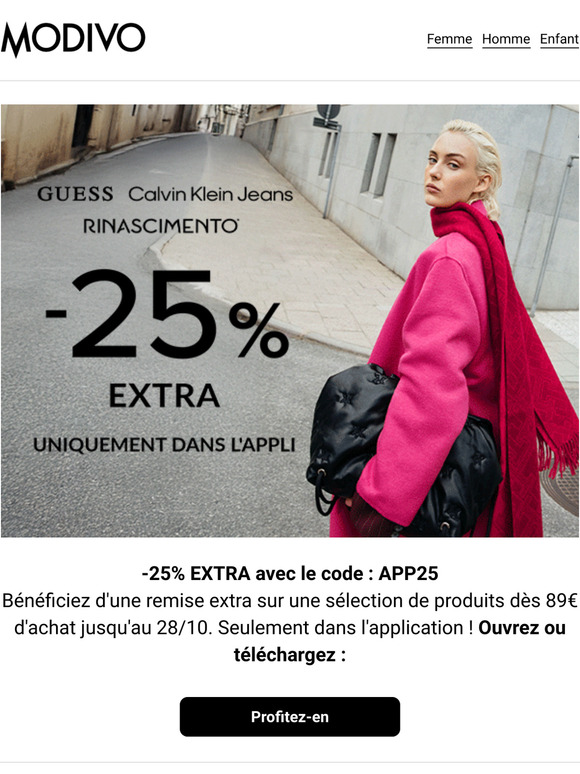 -25% supplémentaire avec le code