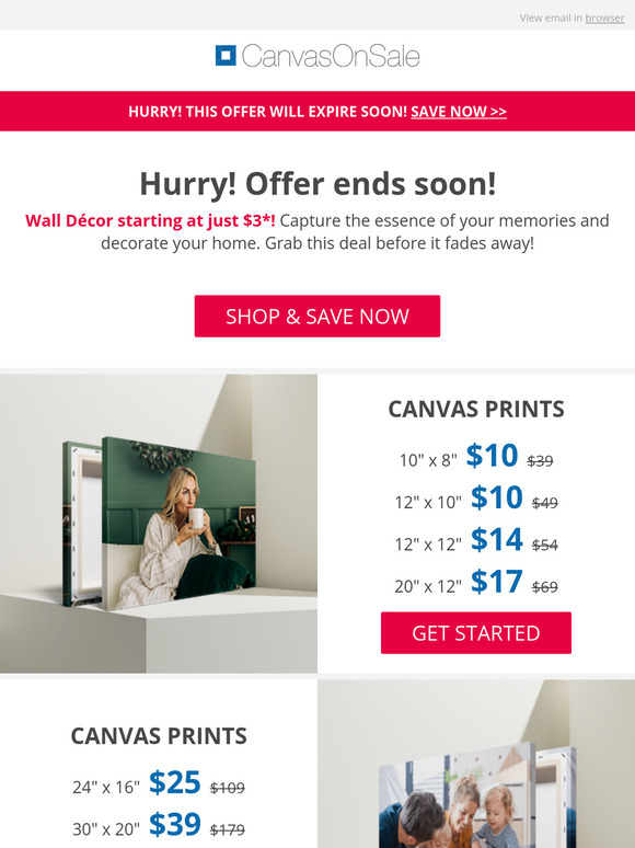 Last chance! Get up to -82% off Wall Décor!
