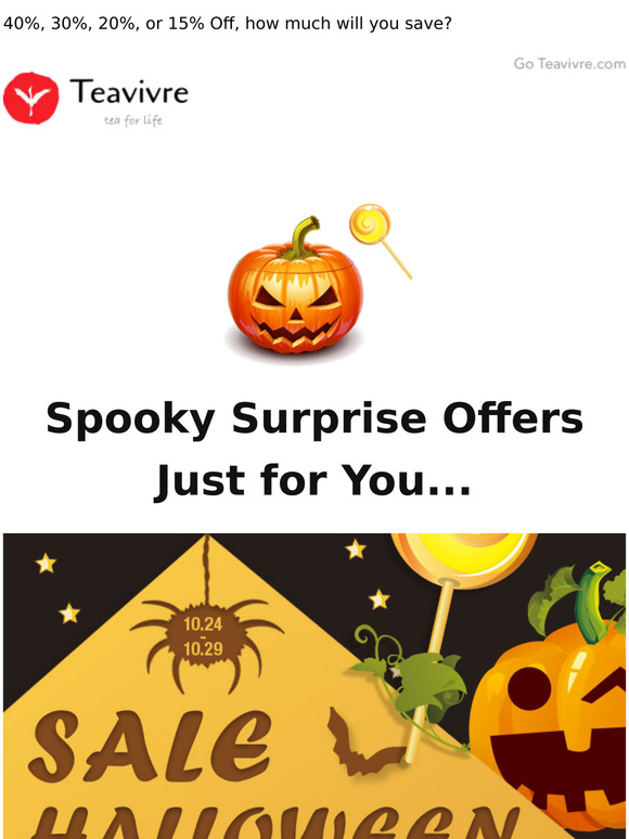 Spooky Surprise Offers Just for You...Act Now!