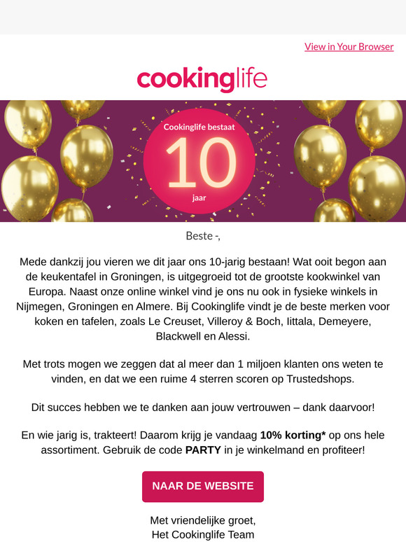 Wie jarig is trakteert! 🤩