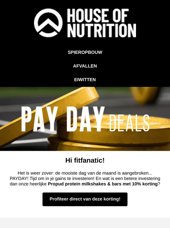 💸 Payday! 10% korting op ProPud! 🤩
