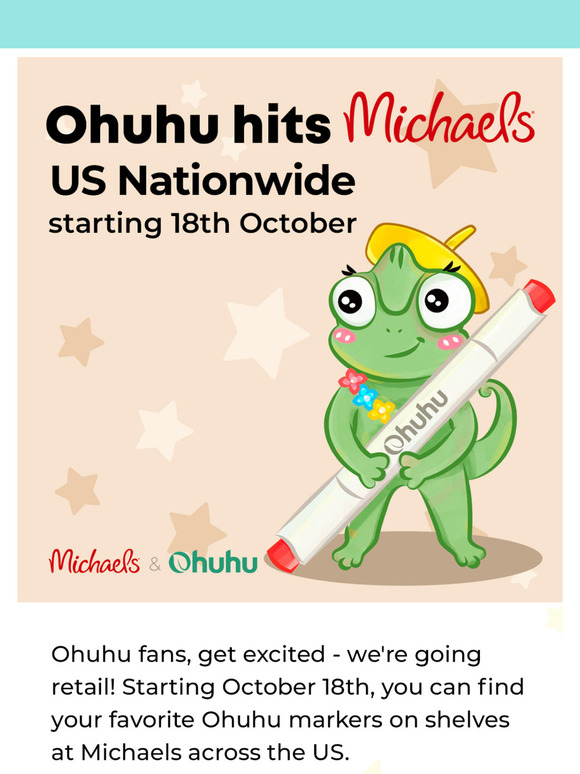 Ohuhu hits the Micheals US Nationwide