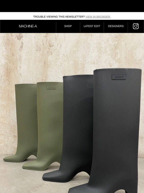 NEW IN: COPERNI RUBBER BRIDGE BOOTS