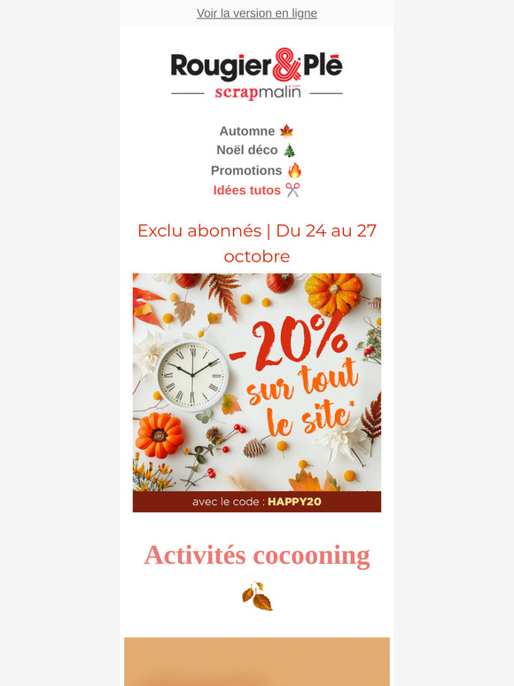 -20% sur tout le site 🔥