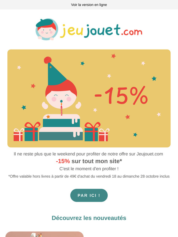 -15% : il ne reste plus que 2 jours !