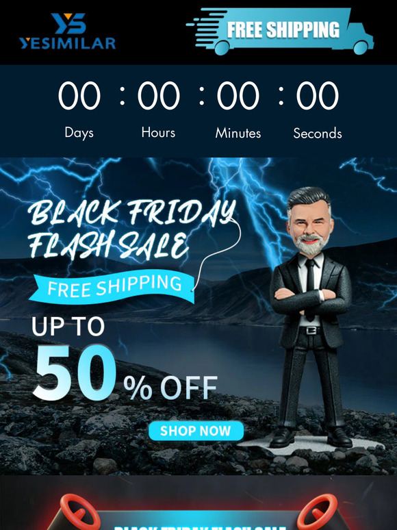 ⏰Just 24 Hrs Left! Save 50%! Black Friday Limited Time Flash Sale⚡