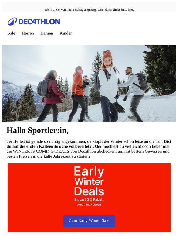Der Winter kommt mit DEALS!