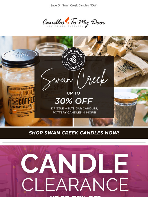 🎉 Candle Lovers Unite: Swan Creek Sale Happening Now!