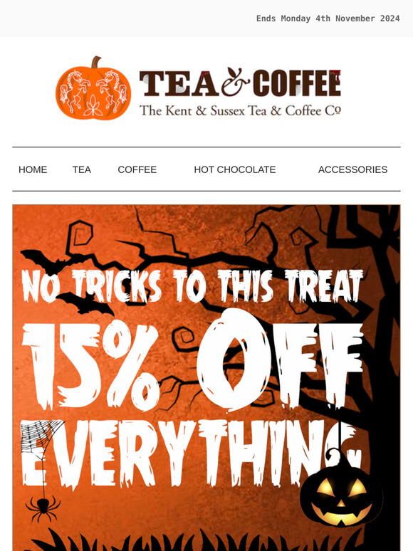 🎃 15% OFF EVERYTHING - No Tricks, Just Treats!