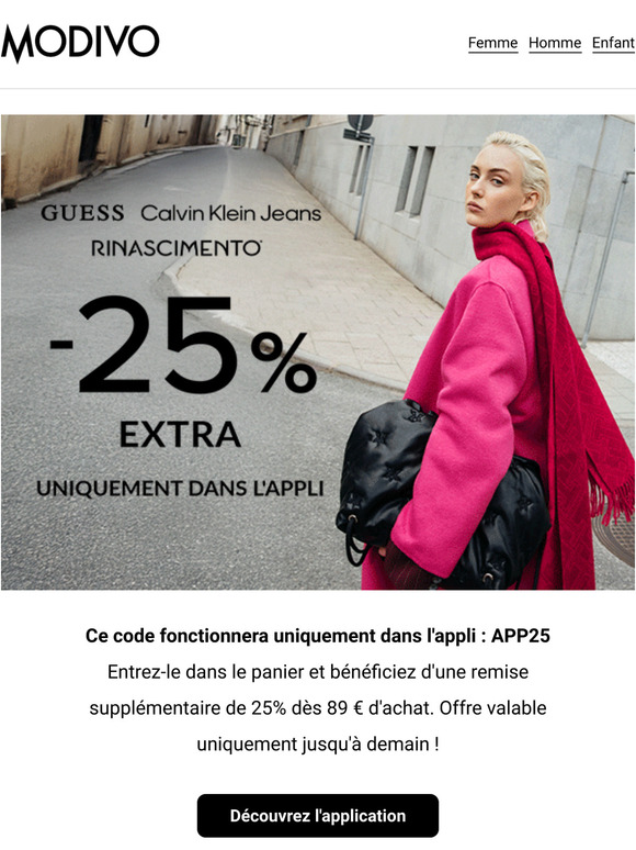 Offre spéciale dans l'appli 😇