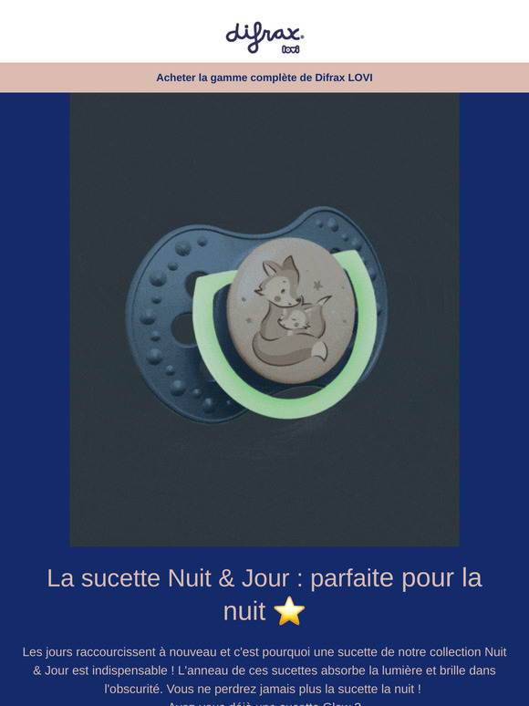 Les sucettes lumineuses pour les nuits plus sombres