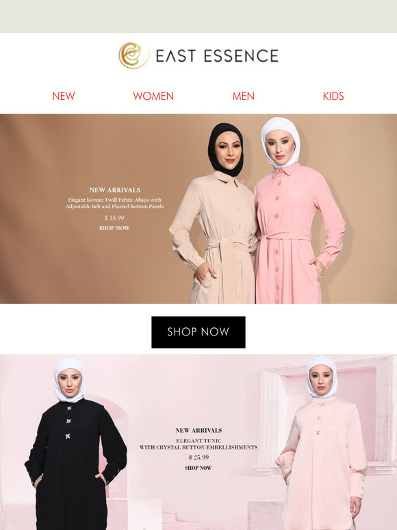 Fresh Fall Arrivals Starting at $25.99! Discover New Tunics, Modest Abayas & More 🍂