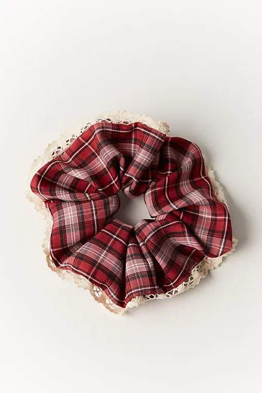 Stirling Plaid Jumbo Scrunchie