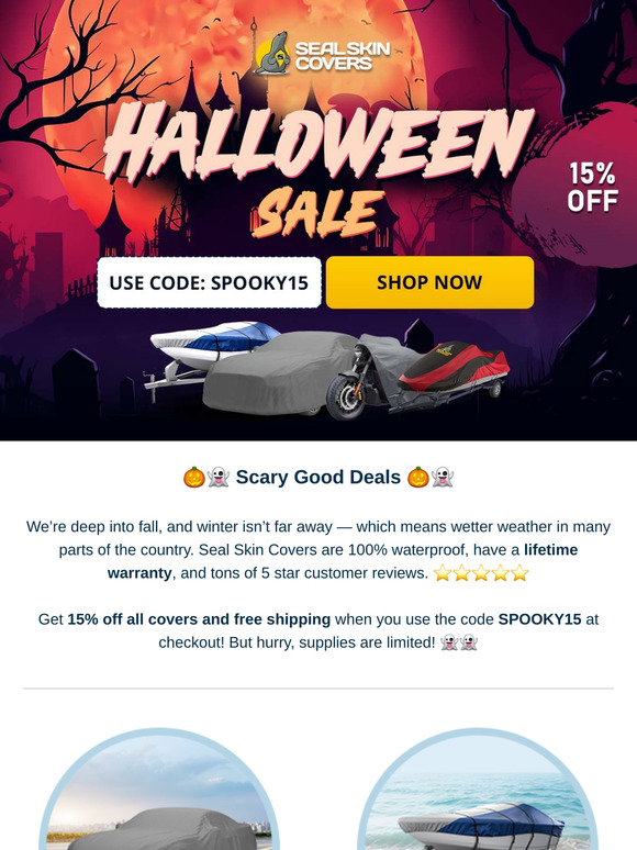 🎃👻 Treat Yourself to 15% Off - No Tricks! 🎃👻