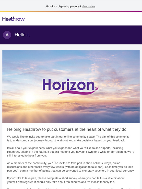 Putting you at the heart of Heathrow