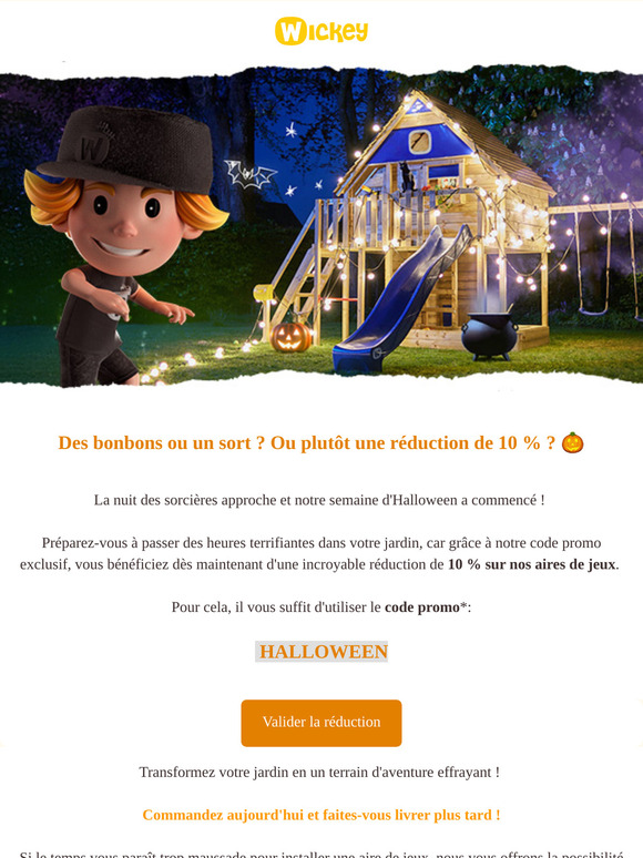 Des bonbons ou un sort ? Ou plutôt une réduction de 10 % ? 🎃