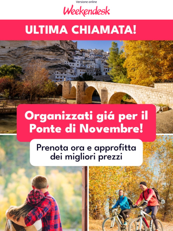 🚨 Corri! Venerdì è ponte!