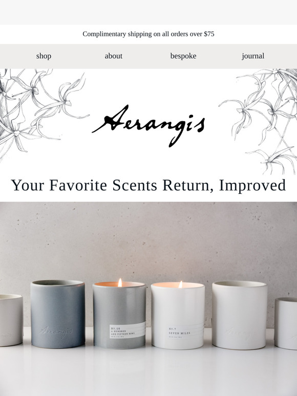 Your favorite scents return