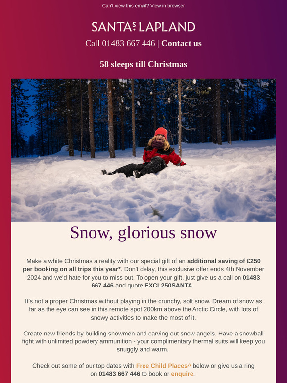 Boundless snow awaits in magical Lapland ❄️