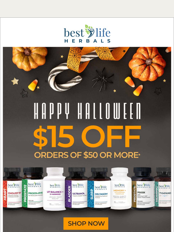 Halloween Savings - $15.00 Off