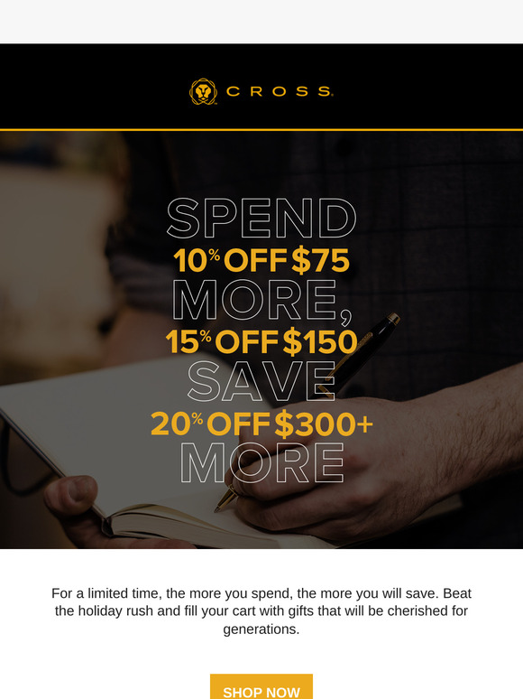 Save Up to 20% Sitewide 🖊️