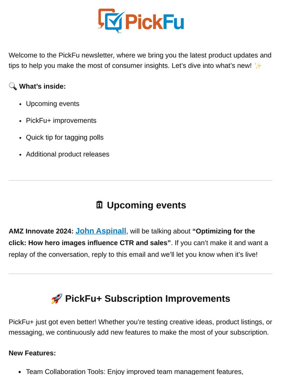 What’s New in PickFu: October 2024 🎃