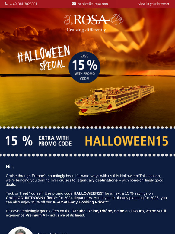 Booohoook your spook-tacular river cruise adventure 😱🎃