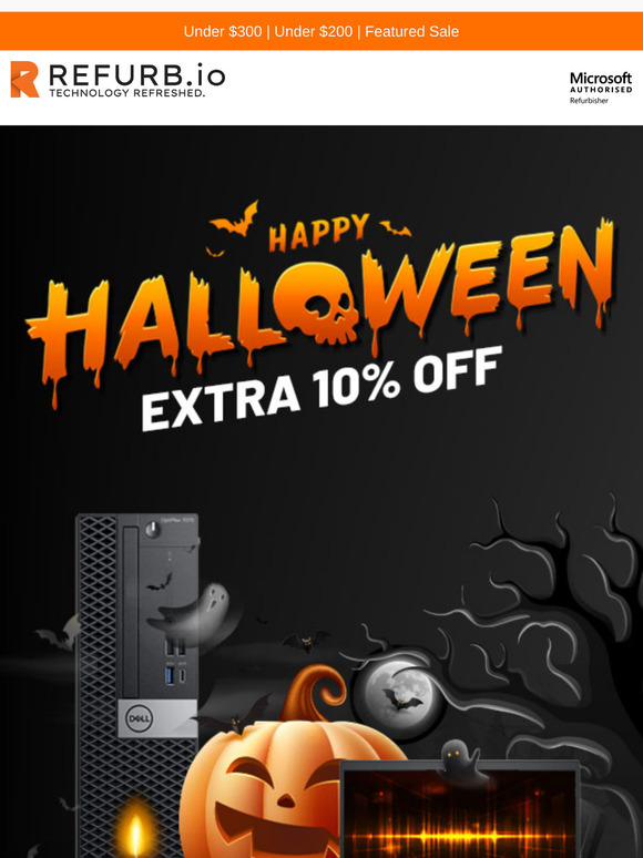No Tricks 🎃 Enjoy 10% OFF!