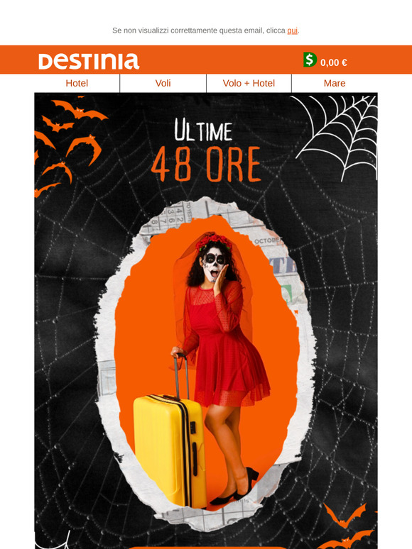Solo 48 ore per riscattare il tuo sconto 🎃!