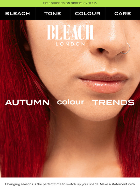 Add an autumnal shade with no bleach