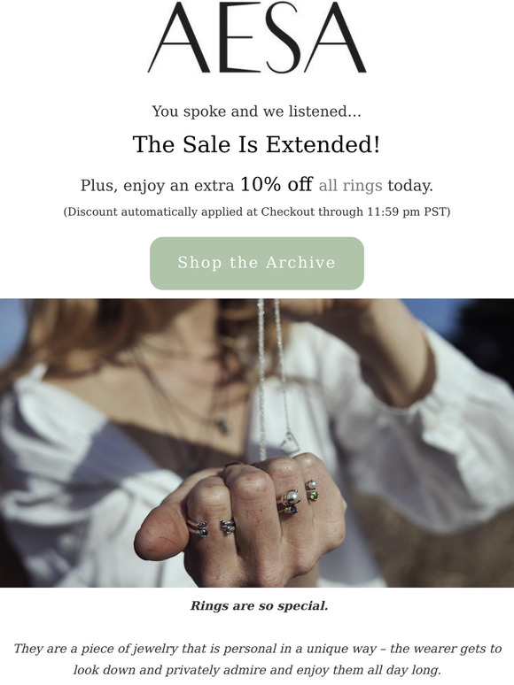 We are extending the SALE!