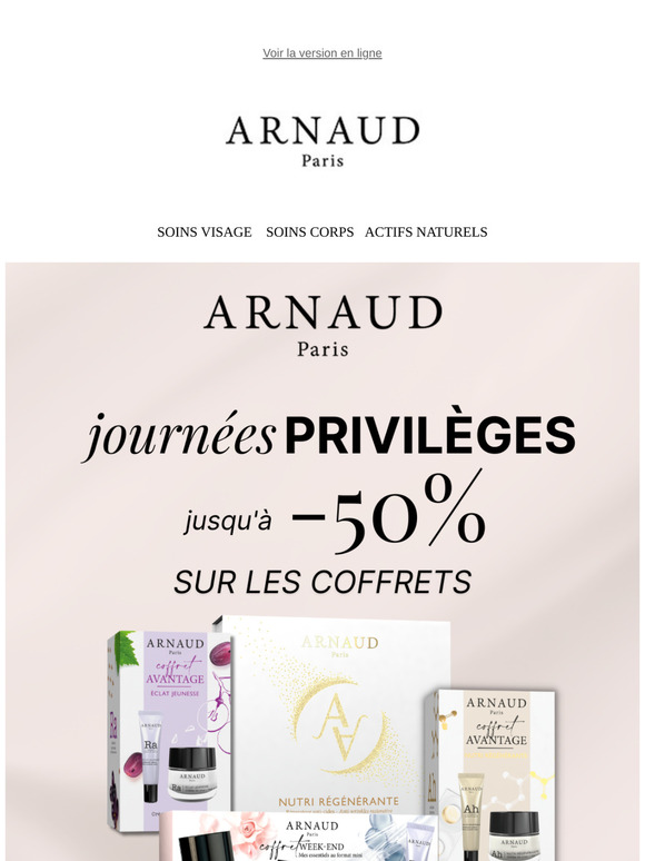 Journées Privilèges ✨ jusqu'à -50% sur les coffrets 💖