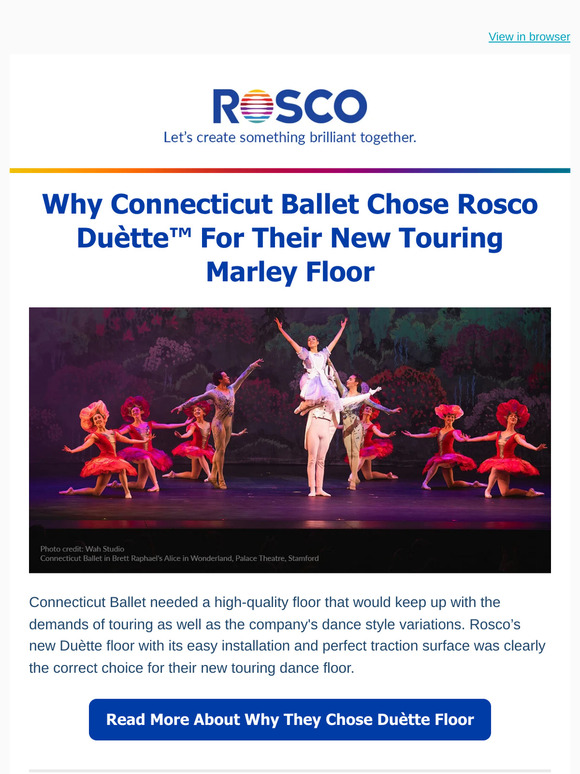 Why Rosco Duètte Floor was the best choice for Connecticut Ballet