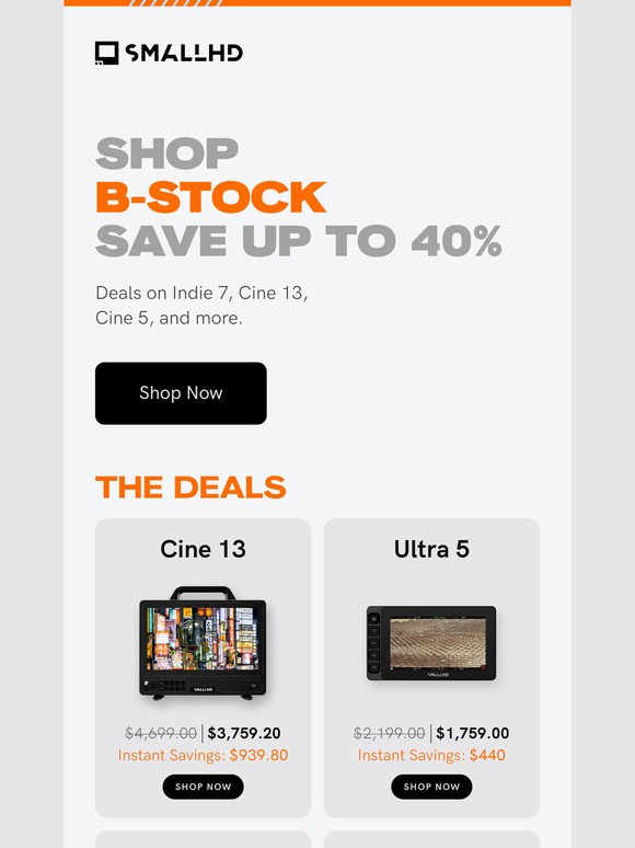 B-Stock: Save up to 40%
