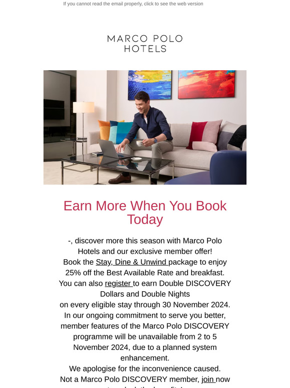 Earn More When You Book Today!
