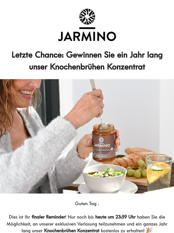 Letzte Chance: Gewinnen Sie ein Jahr lang unser Knochenbrühen Konzentrat! ⏰