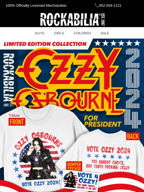 Vote OZZY 4 President! 🇺🇸
