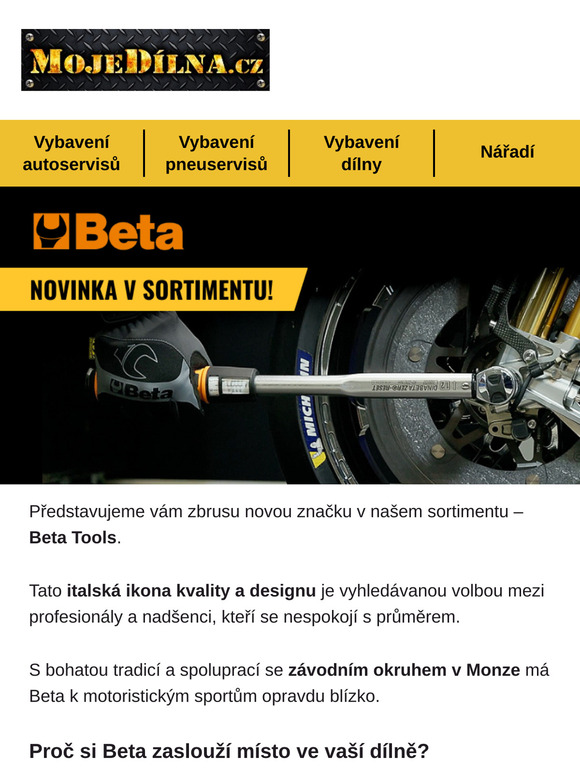 Beta Tools: Italská kvalita a styl do každé dílny