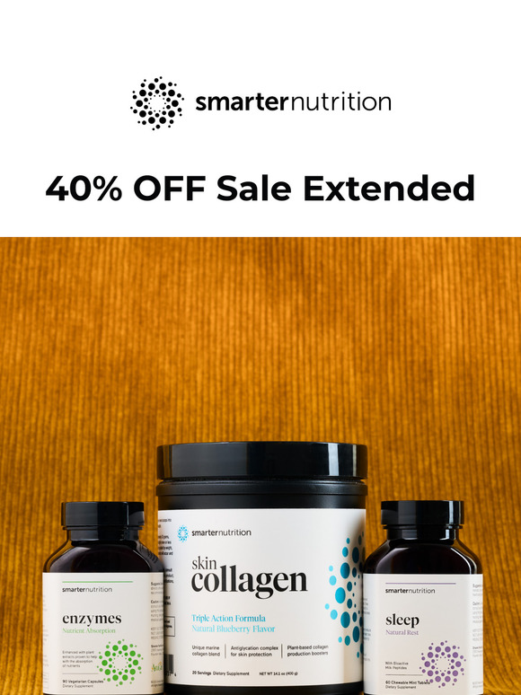 40% OFF SALE EXTENDED – for You