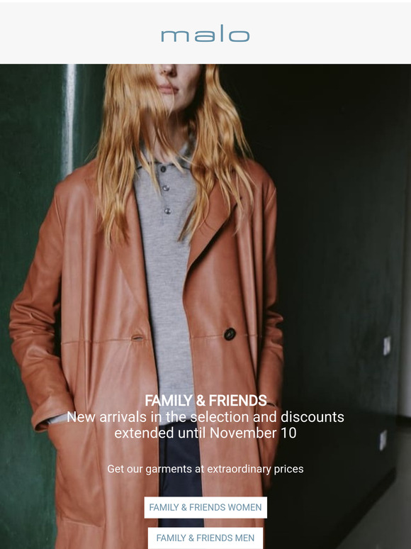 FAMILY & FRIENDS | New Arrivals and Extended Sale until November 10