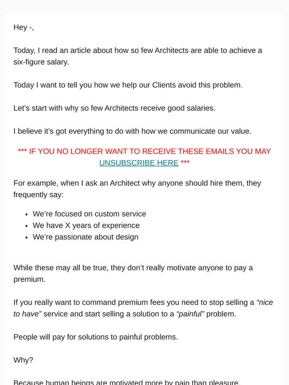 How To Avoid Being A Badly Paid Architect