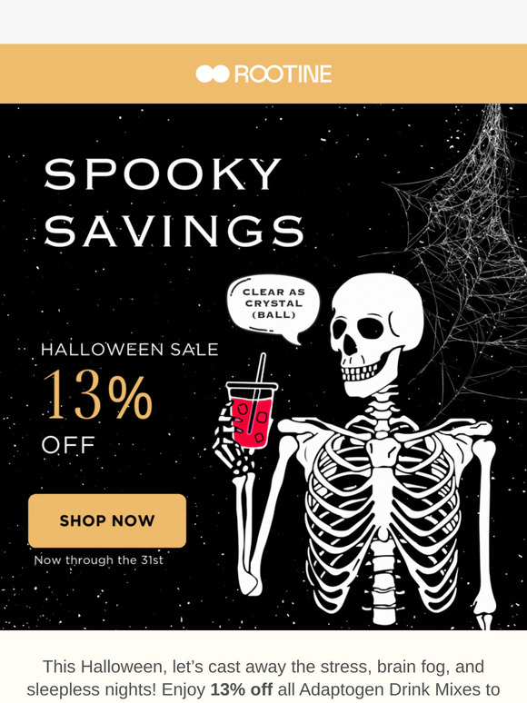 A Spooky 13% OFF Just for You! 👻