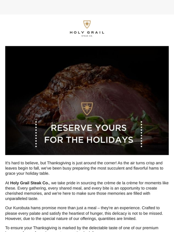 Fall is here! 🍁 Reserve Your Ham for the Holidays Today!