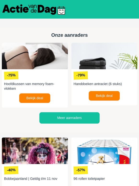 Elke dag de beste deals