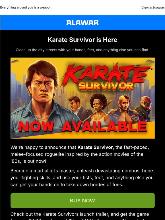 Be the martial arts master: Karate Survivor is here 🥋
