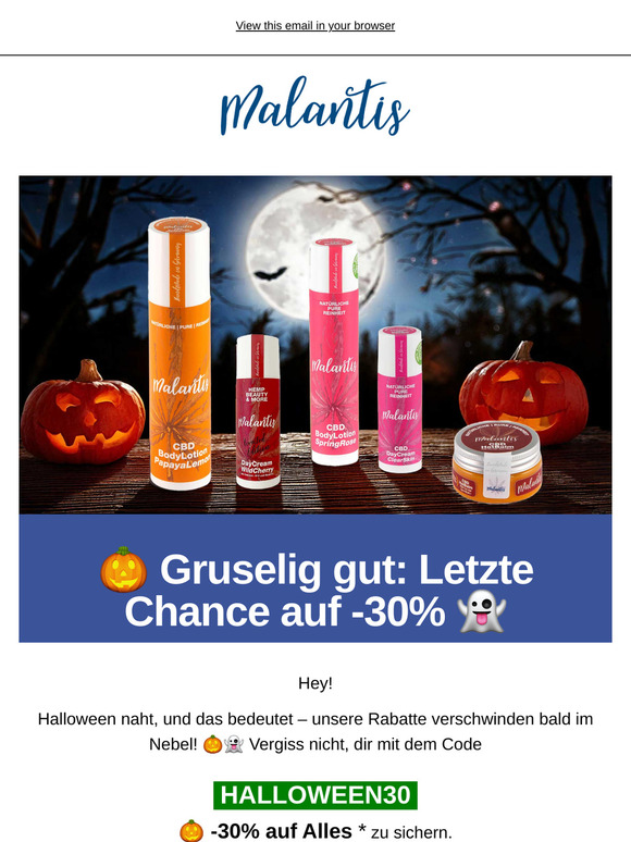 Letzte Chance für schaurig schöne Rabatte! 🎃